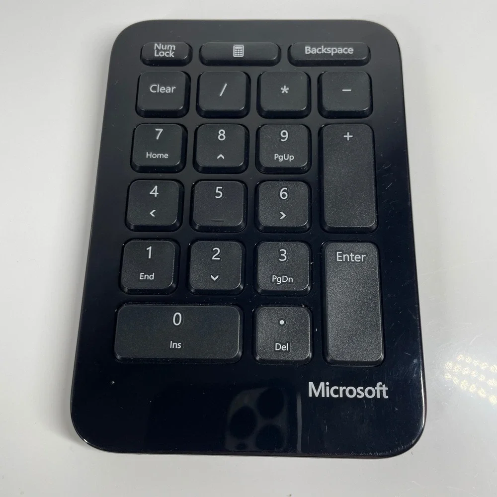 NO KEY Microsoft Sculpt Ergonomic Keyboard 1559 Black Wireless Split Keypad